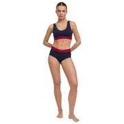 Falke Daily Comfort Print 2-Pack Bustier Bralette - Noir/Rouge