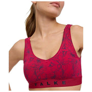 Falke Daily Comfort Print 2-Pack Bustier Bralette - Noir/Rouge