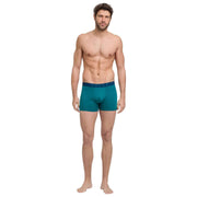 Falke Daily Comfort Lot de 2 boxers imprimés - Bleu sarcelle