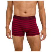 Falke Boxer rayé Daily Comfort - Bordeaux