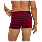 Falke Boxer rayé Daily Comfort - Bordeaux