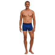 Falke Boxer Rayé Daily Comfort - Bleu Royal