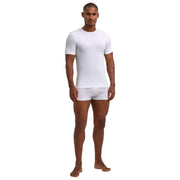 Falke Daily Seamless T-Shirt à Col Rond - Blanc
