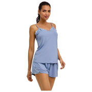 Haut de Chemise Falke Delicate Touch - Bleu Acier