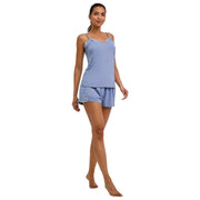 Haut de Chemise Falke Delicate Touch - Bleu Acier