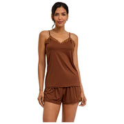 Haut de chemise Falke Delicate Touch - Deer Brown