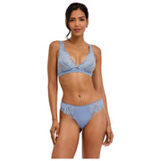 Falke Delicate Touch Triangle Bralette - Bleu Acier