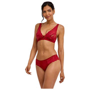 Falke Delicate Touch Triangle Bralette - Vintimille Rouge