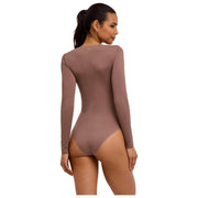 Falke Timeless Cotton Crew Brief Body - Milkshake Marron