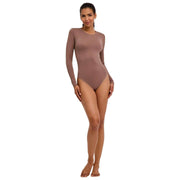 Falke Timeless Cotton Crew Brief Body - Milkshake Marron