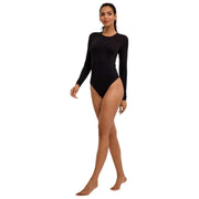 Falke Timeless Cotton Crew String Body - Noir