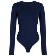 Falke Timeless Cotton Crew String Body - Bleu Espace