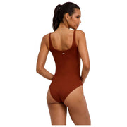Falke Timeless Cotton Tank Brief Body - Mink Marron
