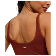 Falke Timeless Cotton Tank Brief Body - Mink Marron