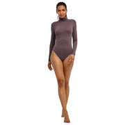 Falke Timeless Cotton Turtle-neck Brief Body - Gris Fer