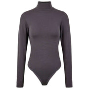 Falke Timeless Cotton Turtle-neck Brief Body - Gris Fer