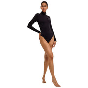 Falke Timeless Body à col roulé en coton - Noir