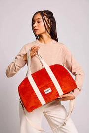 Hindbag Charlie Bowling Bag - Velours Brique Orange