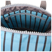 Petit sac à dos en toile recyclée Roka Canfield B - Rayure bleue