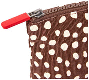 Roka Maida Vale Petite pochette en toile de coton - Pois marron