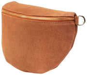 Grand sac à bandoulière en daim Elie Beaumont - Tan
