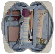 Sac à cosmétiques extensible Stackers - Avoine/Bleu
