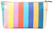 Roka Maida Vale Pochette en toile de coton moyenne - Larges rayures multiples