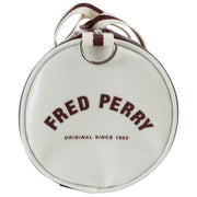 Fred Perry Classic Mini Barrel Bag - Oxblood/Ecru Crème