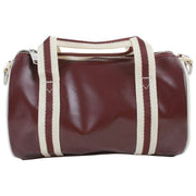 Fred Perry Classic Mini Barrel Bag - Oxblood/Ecru Crème