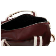 Fred Perry Classic Mini Barrel Bag - Oxblood/Ecru Crème