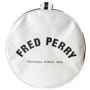Fred Perry Large Classic Barrel Bag - Black/Ecru Cream