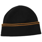 Bonnet en Laine Mérinos Fred Perry Twin Tipped - Noir/Marron Caramel Foncé