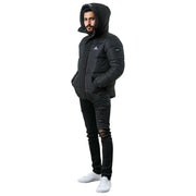 Helvetica Mountain Pioneers Parka à capuche Barnes - Noir