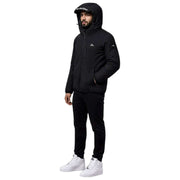 Helvetica Mountain Pioneers Veste coupe-vent à capuche Eyeblock - Noir