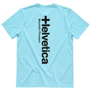 Helvetica Mountain Pioneers T-Shirt Faro 2 - Bleu Ciel