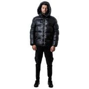 Helvetica Mountain Pioneers Doudoune à capuche Silver 2 - Noir