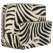 Trousse de Toilette Extra Large Hindbag Alix - Zèbre Écru