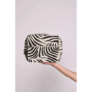 Trousse de Toilette Extra Large Hindbag Alix - Zèbre Écru