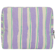 Hindbag Alix Trousse de Toilette Extra Large - Vert/Rayures Parme