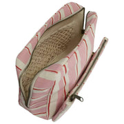 Trousse de Toilette Extra Large Hindbag Alix - Rayures Rose/Rouge