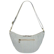 Hindbag Andrea Half Moon Bag - Rayures Bleues