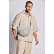 Hindbag Andrea Half Moon Bag - Rayures Bleues