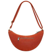Hindbag Andrea Half Moon Bag - Velours Brique Orange