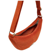 Hindbag Andrea Half Moon Bag - Velours Brique Orange