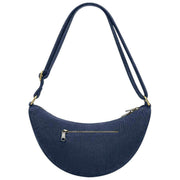 Hindbag Andrea Half Moon Bag - Velours Bleu Marine