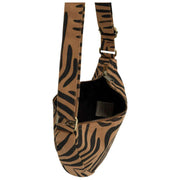 Hindbag Andrea Half Moon Bag - Zebra Cannelle Marron