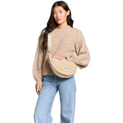 Hindbag Andrea Teddy Half Moon Bag - Cream