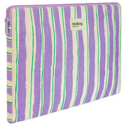 Hindbag Ava Small Housse pour ordinateur portable 13 pouces - Rayures vertes/parme