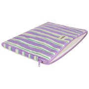Hindbag Ava Small Housse pour ordinateur portable 13 pouces - Rayures vertes/parme