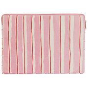 Hindbag Ava Small Housse pour ordinateur portable 13 pouces - Rayures rouges/roses